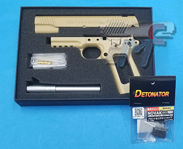 Detonator Colt M45A1 Aluminum Slide & Frame Set (TAN) - Click Image to Close